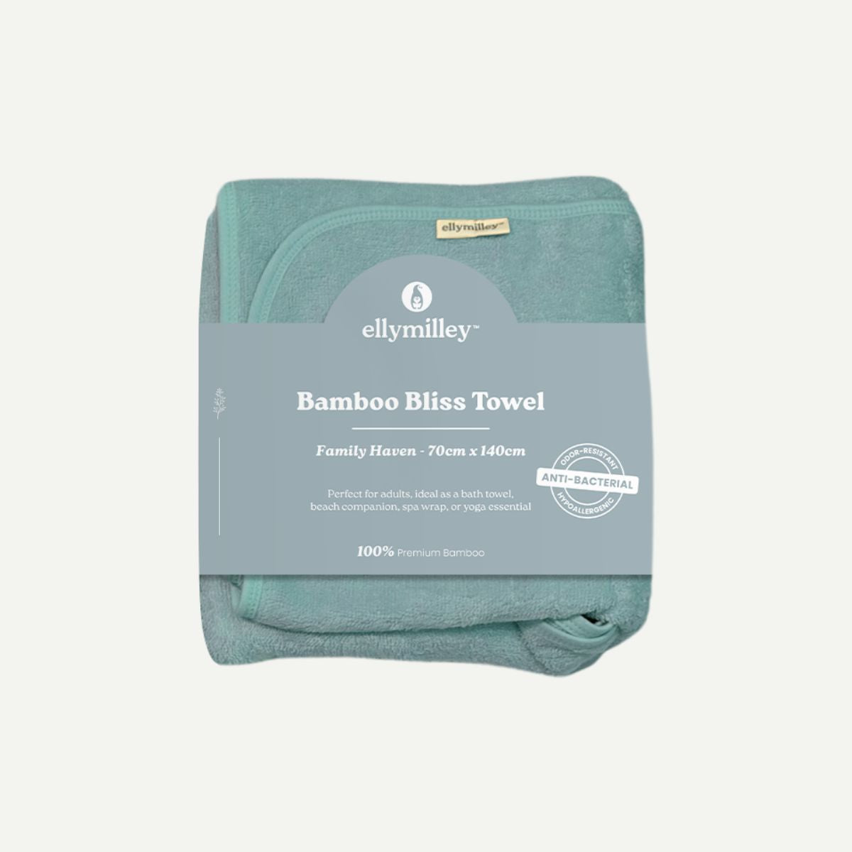 Best Baby Bath Towels in Singapore - Elly Milley Luxury Bamboo Hooded Towel Oat