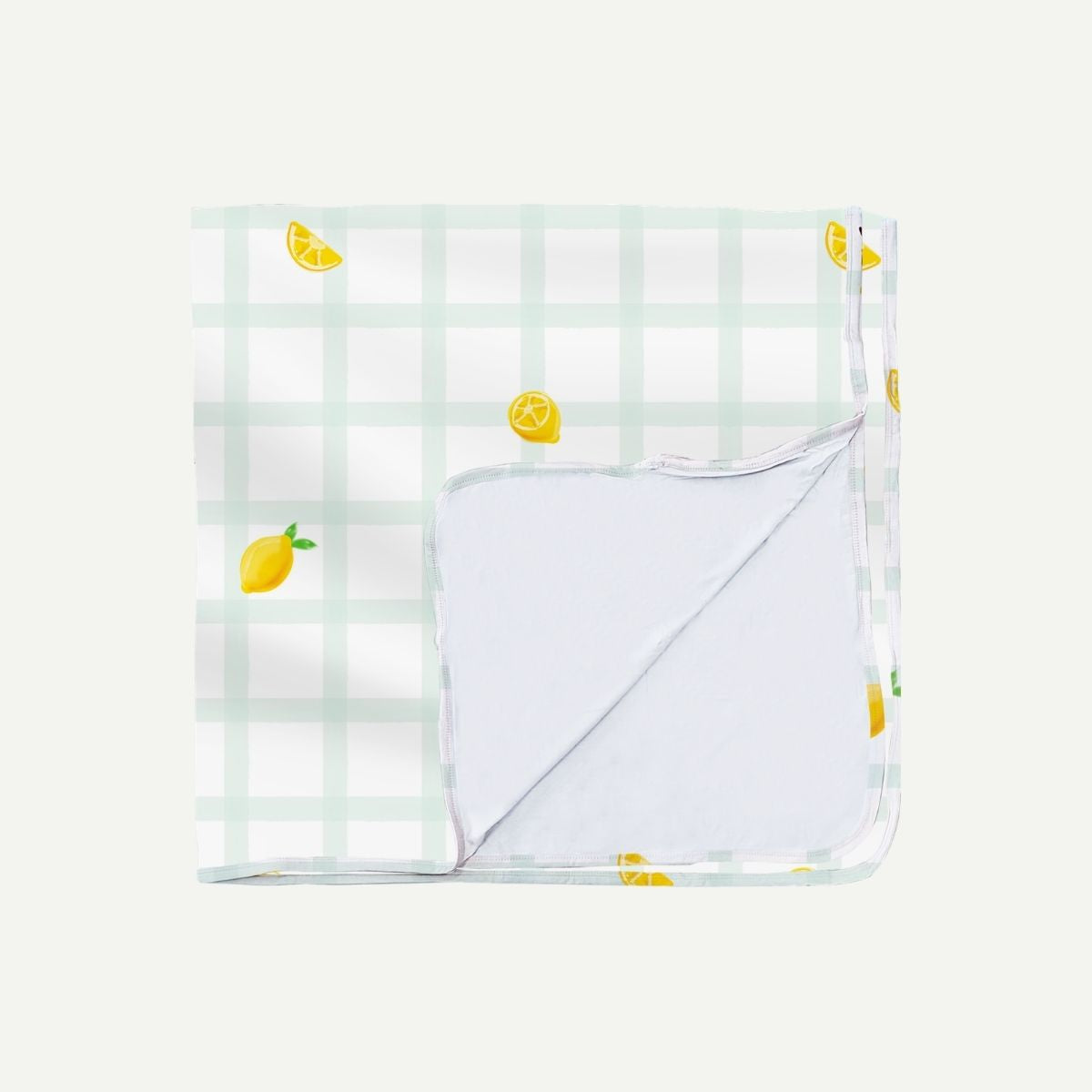 Signature Air Bamboo™ Baby Blanket - Gingham Green Lemon