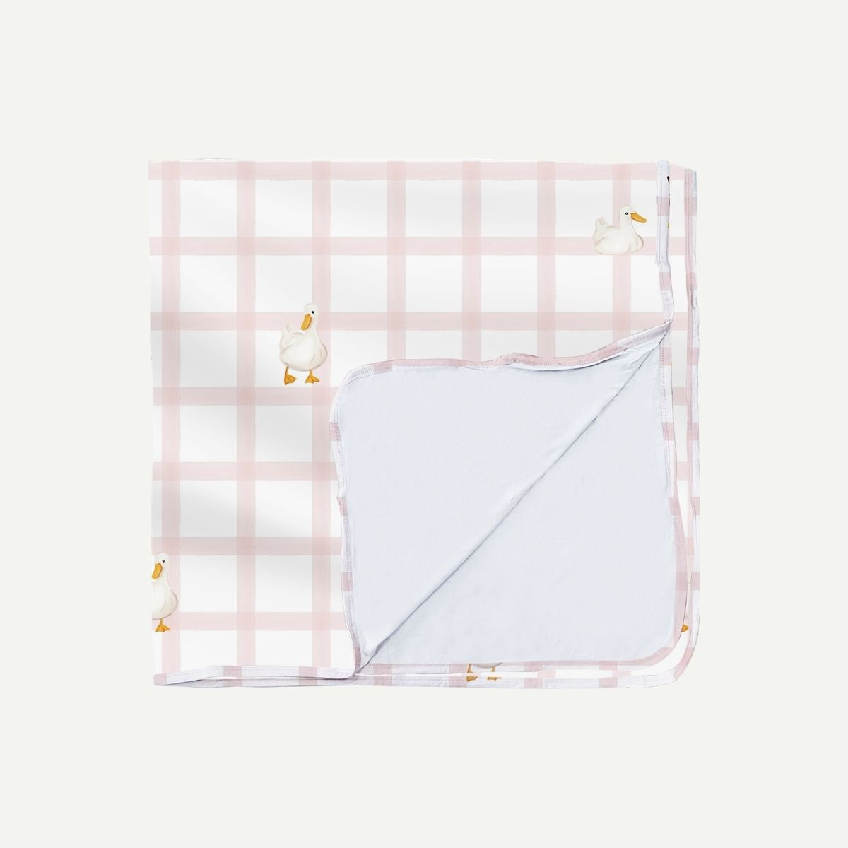 Signature Air Bamboo™ Baby Blanket - Gingham Pink Ducky