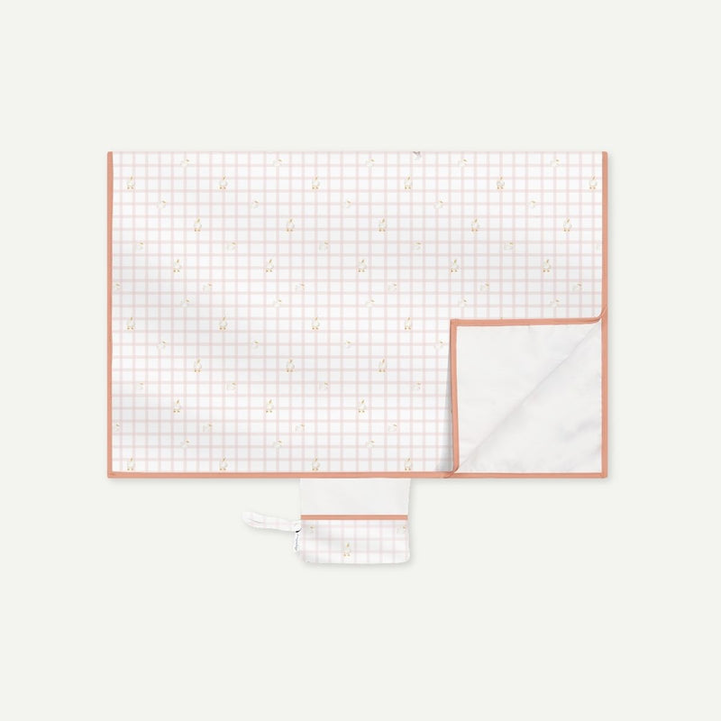 EasyPack Diaper Changing Mat - Gingham Pink Ducky