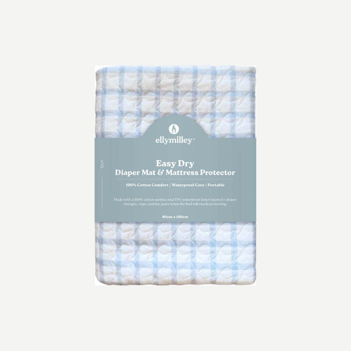 Gingham Serene Sky